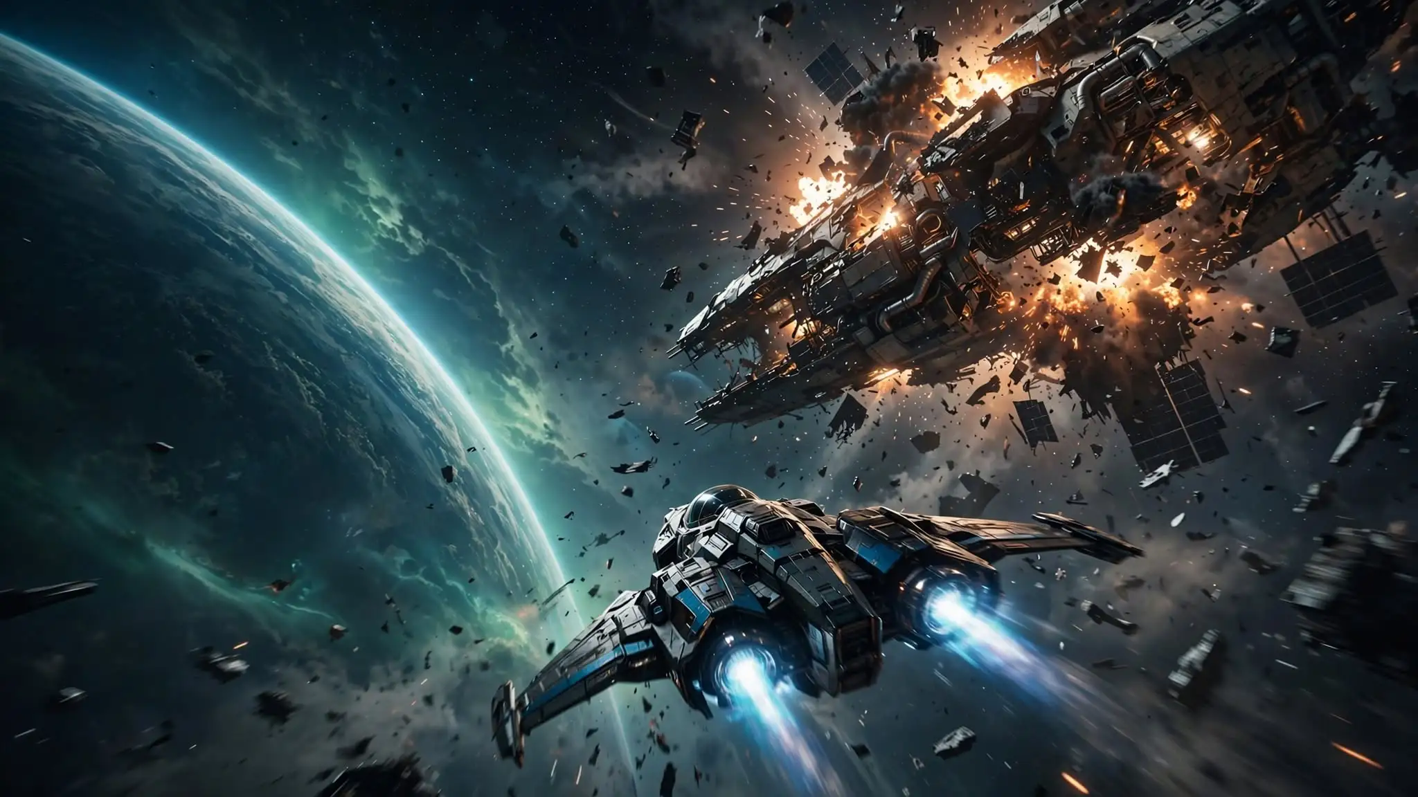 Starfield PC requirements recommend a Ryzen 5 3600X or Core i5-10600K with an RX 6800 XT or RTX 2080 and 16 GB RAM.
An SSD with 125 GB of available storage is required, while graphics performance depends on resolution, settings, and upscaling. Gameplay image showing planetary exploration, spacecraft, and combat within Starfield’s science-fiction environment.
