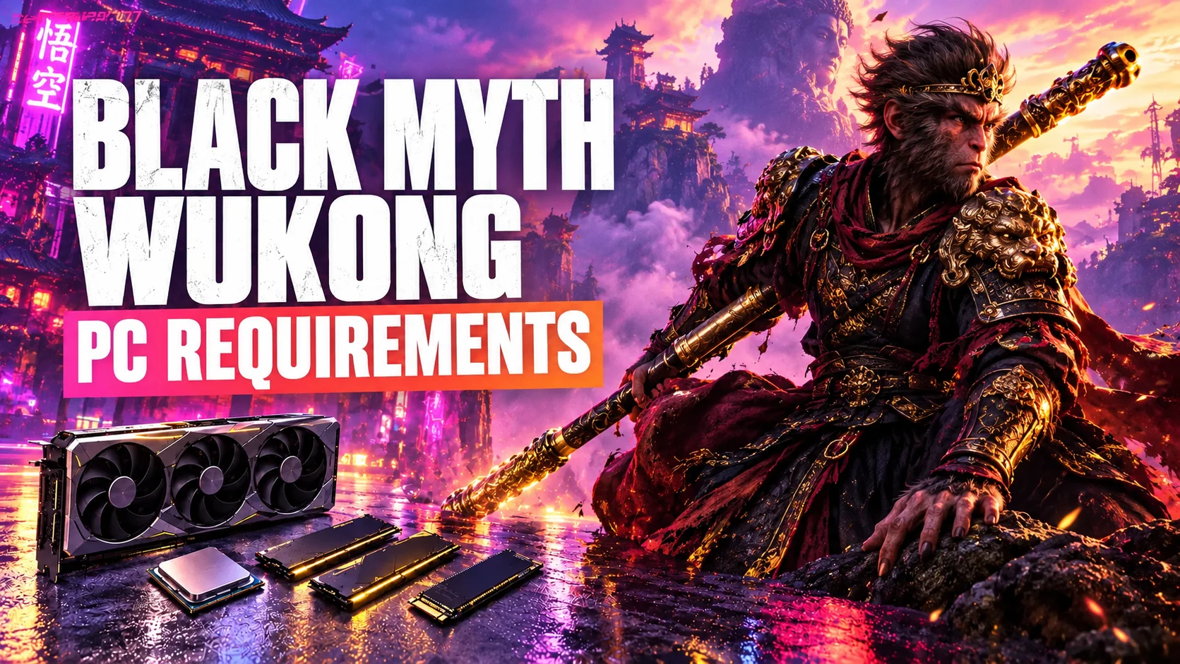 Black Myth Wukong PC requirements – minimum and recommended system specs for playing Black Myth: Wukong on PC